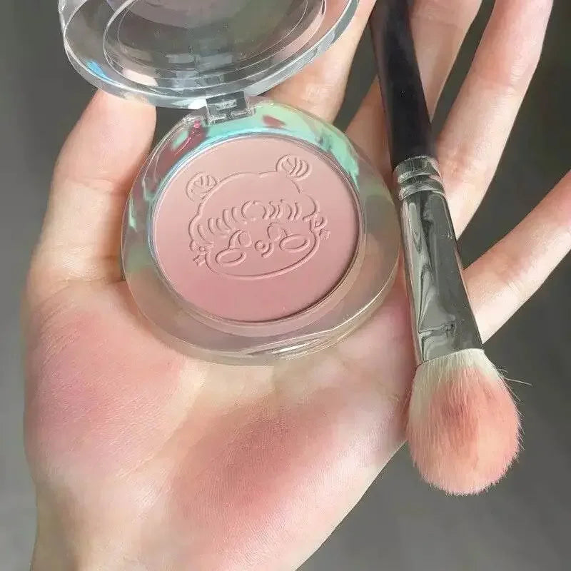 Dual Gradient Blush Highlights Natural Nude Makeup Brightening Cheek Purple Blue Female Niche Brand 2024 New Makeup by Dropshee