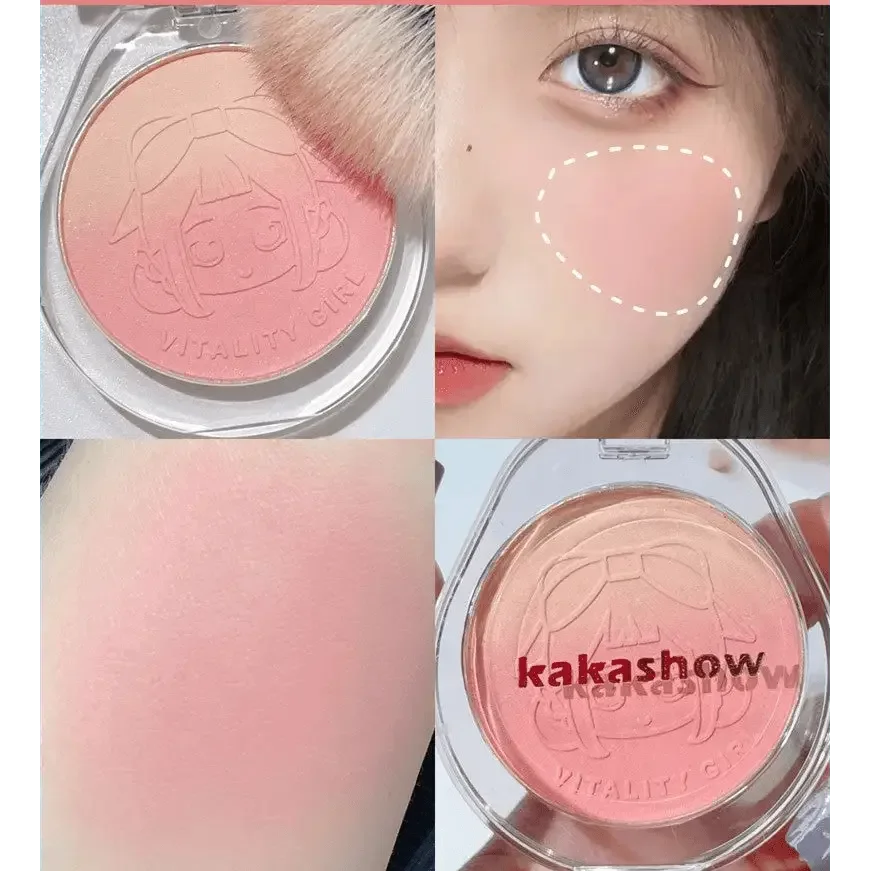 Dual Gradient Blush Highlights Natural Nude Makeup Brightening Cheek Purple Blue Female Niche Brand 2024 New - GiFTiFY