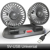 Dual Head Car Fan USB 12V 24V Adjustable - GiFTiFY
