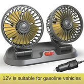Dual Head Car Fan USB 12V 24V Adjustable - GiFTiFY