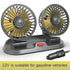 Dual Head Car Fan USB 12V 24V Adjustable - GiFTiFY