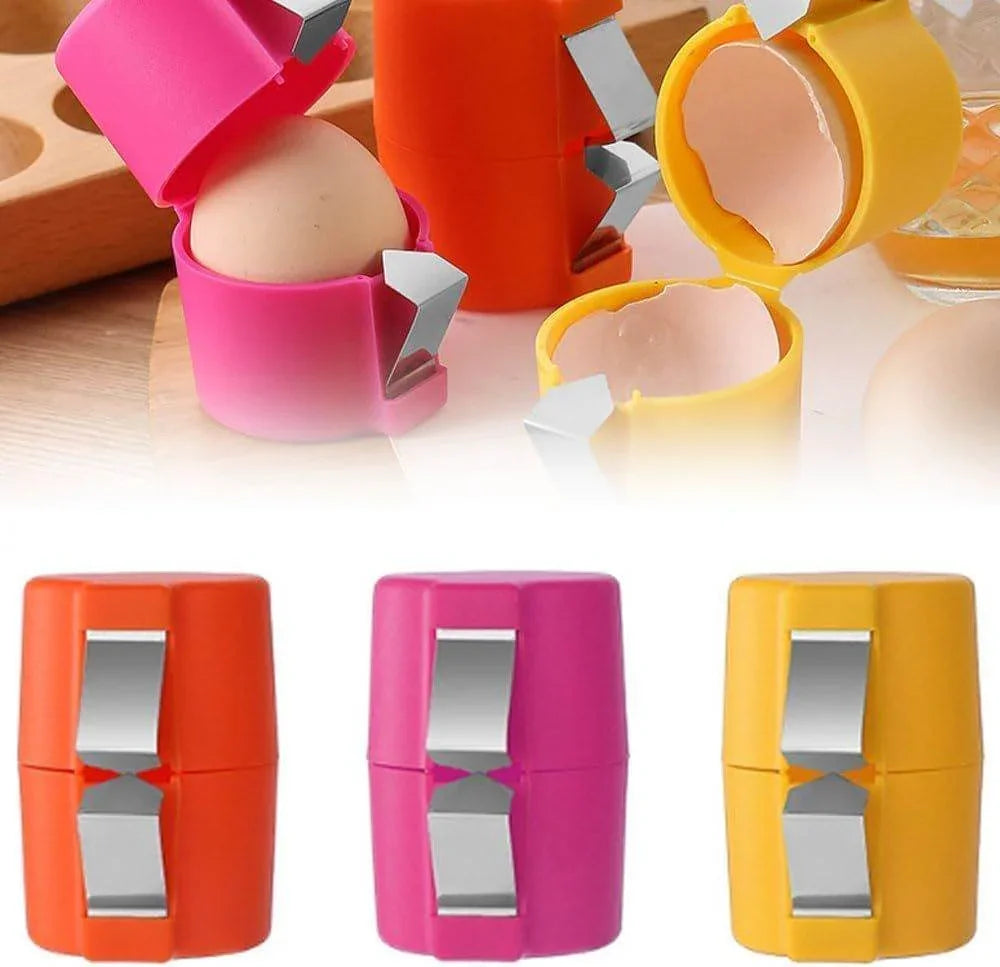 Egg Shell Opener For Hard Boiled Eggs Egg Peeler Tool Handheld Egg Topper Cutter Tool Easy Egg Cracker Tool Egg Slicer For Raw And Hard Boiled Eggs Kitchen Gadgets For Cooking And Baking Egg Peeler by CJ