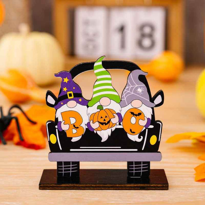 3-Piece Halloween Element Car-Shape Ornaments - GiFTiFY