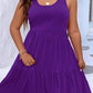 Plus Size Tiered Scoop Neck Tank Dress