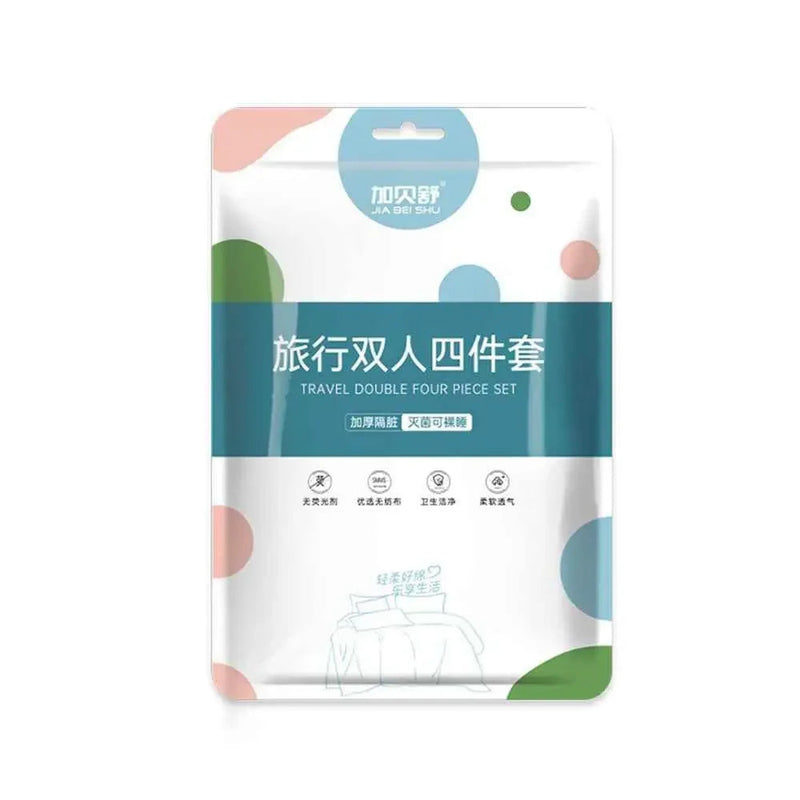 Disposable Travel Bedding Set Disposable Travel Bedding Set by Dropshee