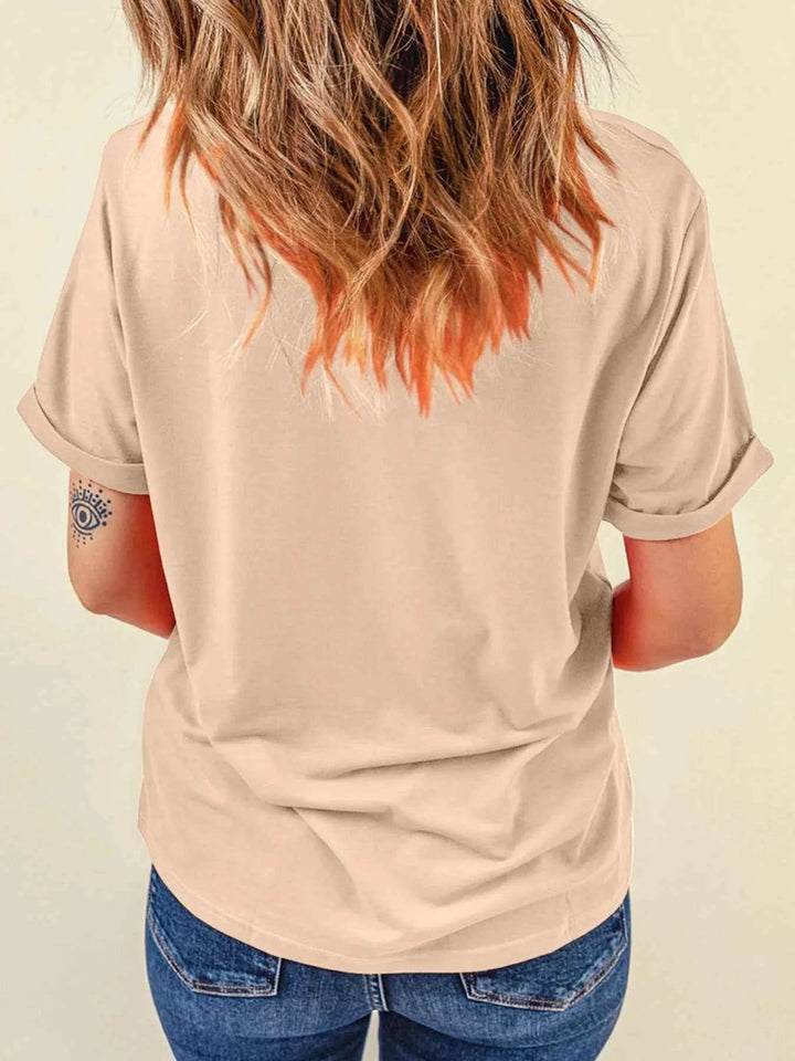 Halloween Bowknot Ghost Pumpkin Graphic T Shirt - GiFTiFY