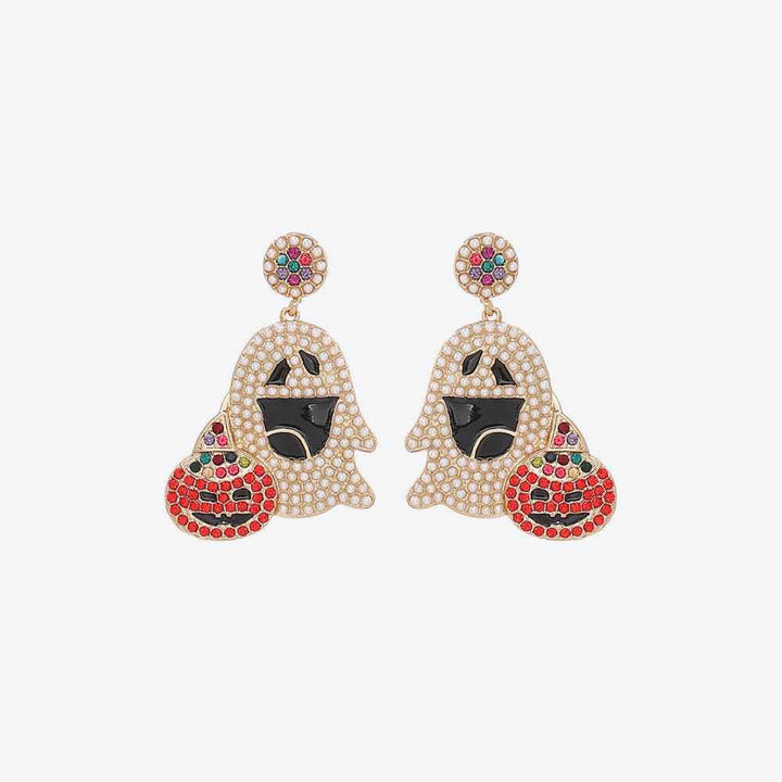 Ghost Rhinestone Alloy Earrings - GiFTiFY
