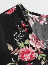 Plus Size Floral Flare Sleeve Dress - GiFTiFY