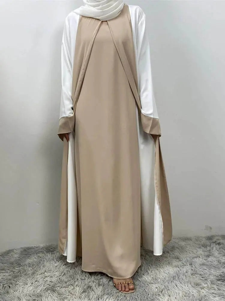 Luxury Two-Piece Abaya Dress Two-Piece Abaya Dress by Dropshee