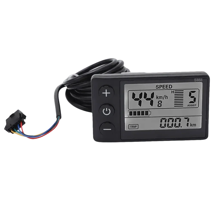 Electric Bike Display Waterproof SM LCD S866 - GiFTiFY