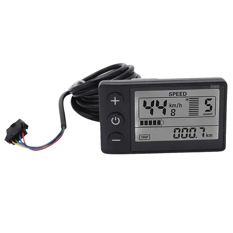 Electric Bike Display Waterproof SM LCD S866 Ebike LCD Display by WIND CHASER OUTDOOR Store