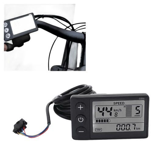 Electric Bike Display Waterproof SM LCD S866 - GiFTiFY