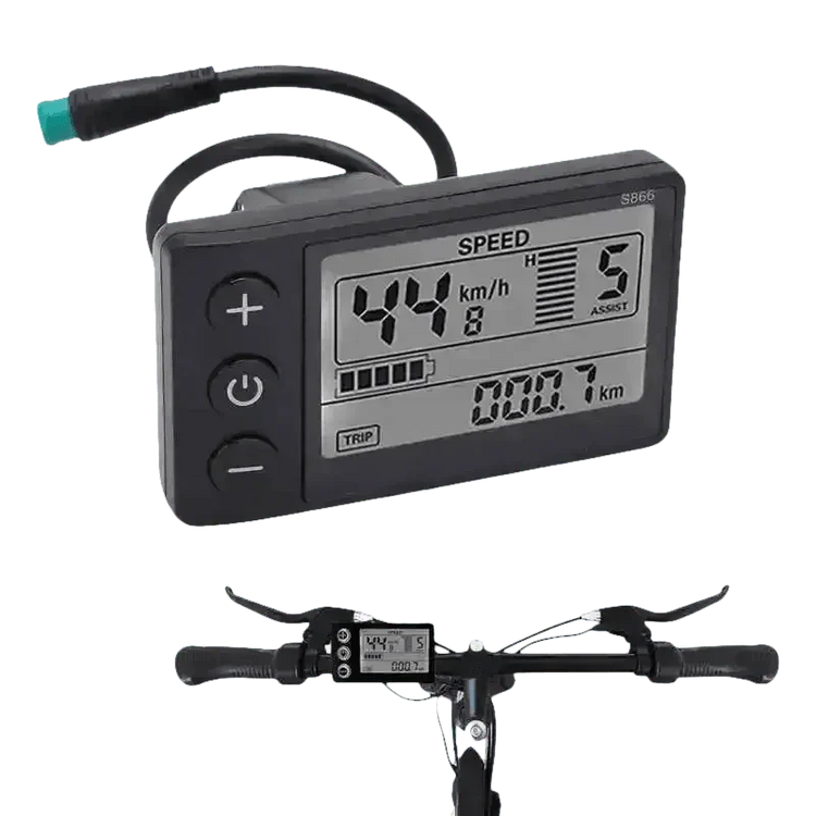 Electric Bike Display Waterproof SM LCD S866 - GiFTiFY