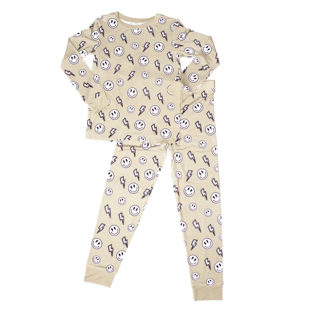 Two Piece Pajama Set Ecstatic Beige by Khlobe