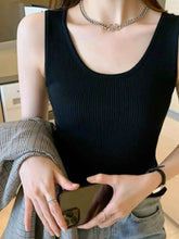 Plus Size Ribbed Scoop Neck Tank - GiFTiFY