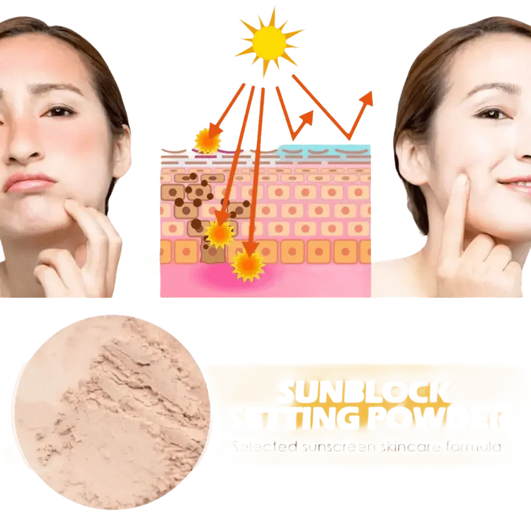 Eelhoe Sunscreen Setting Powder with Brush Breathable Finish - GiFTiFY