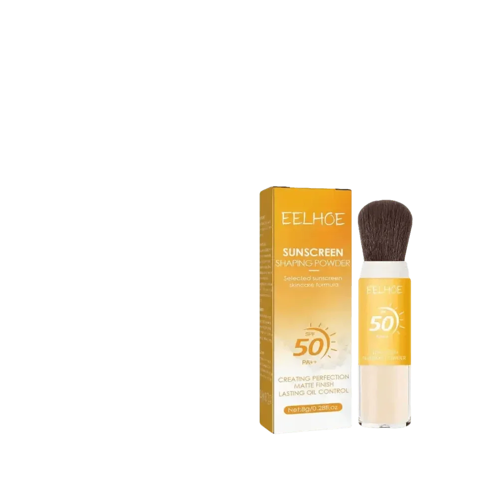 Eelhoe Sunscreen Setting Powder with Brush Breathable Finish Makeup by CJ