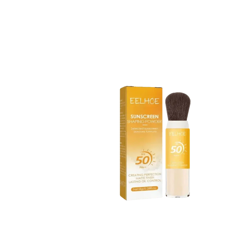 Eelhoe Sunscreen Setting Powder with Brush Breathable Finish Makeup by CJ