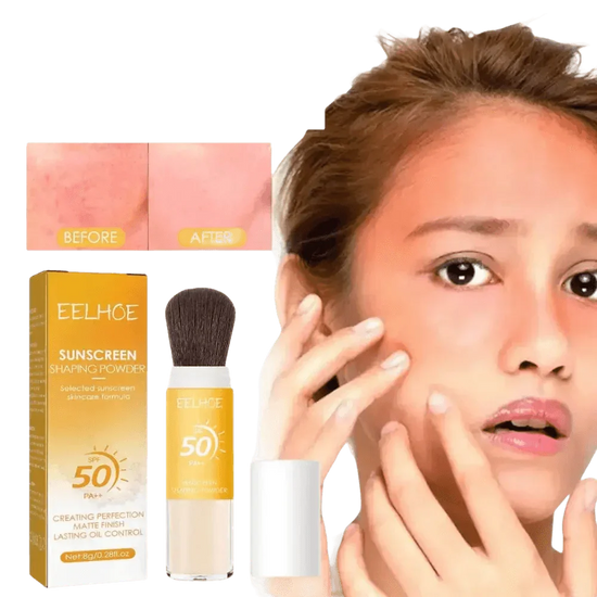 Eelhoe Sunscreen Setting Powder with Brush Breathable Finish - GiFTiFY