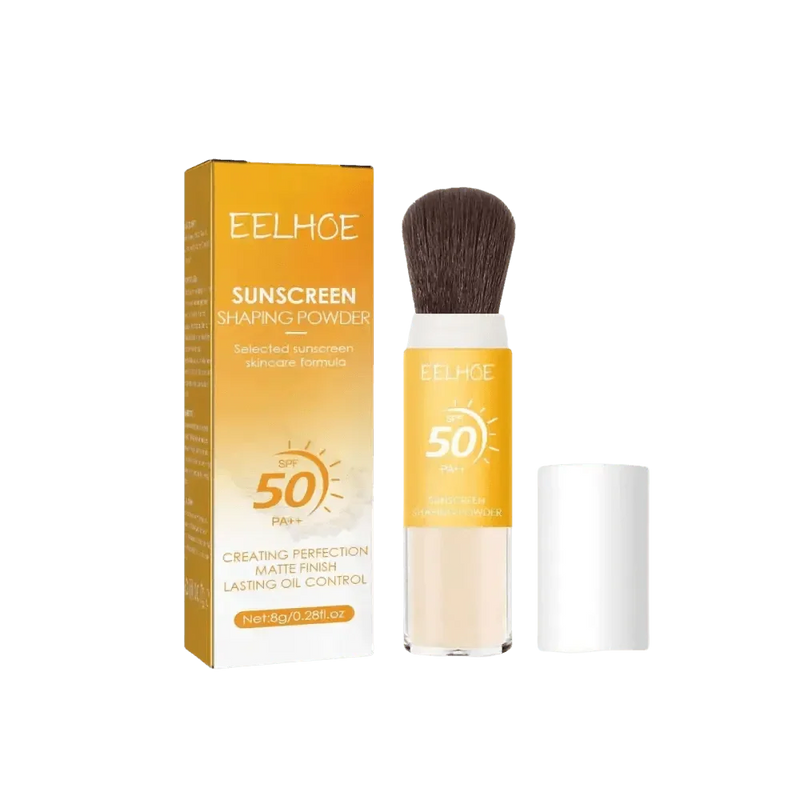 Eelhoe Sunscreen Setting Powder with Brush Breathable Finish Makeup by CJ