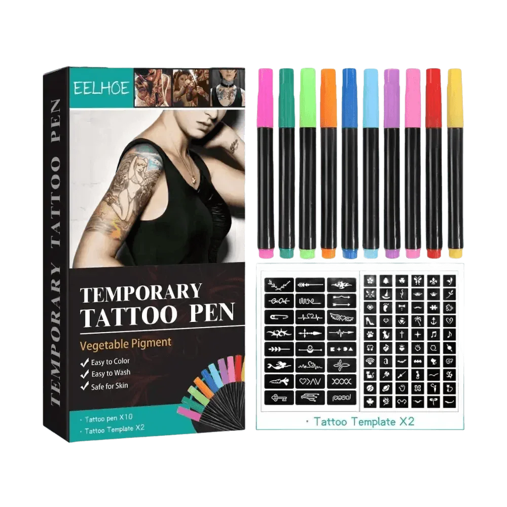 Eelhoe Temporary Tattoo Pen Set - GiFTiFY