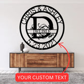Name Sign - Custom Metal Sign, Split Letter, Wedding Gift - GiFTiFY