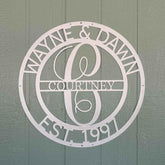 Elaborate Name Personalized Gifts - Custom Metal Sign, Split Letter - GiFTiFY