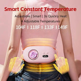 Electric Period Cramp Massager Vibrating Heating Pad Belt for Menstrual Colic Relief Pain Waist Abdominal Warm Palace Belt - GiFTiFY
