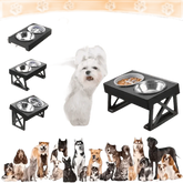 Elevated Bowls Stand for Pets Adjustable Height Dog Elevated Bowls Double Elevated Bowls Stand - GiFTiFY