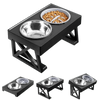 Elevated Bowls Stand for Pets Adjustable Height Dog Elevated Bowls Double Elevated Bowls Stand - GiFTiFY