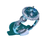 Emerald Green Moissanite Ring - GiFTiFY