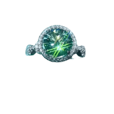 Emerald Green Moissanite Ring - GiFTiFY