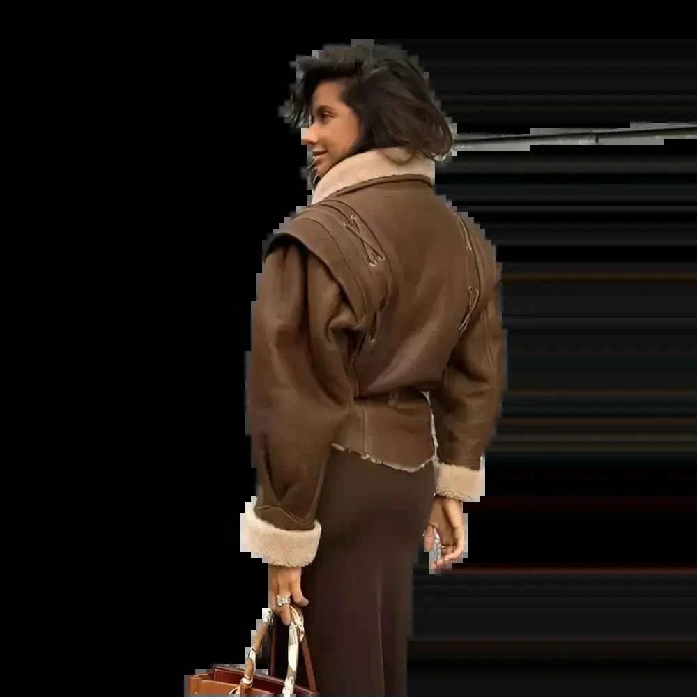 European And American Women's Clothing Suede Jacket