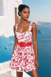 Red Vineyard Mini Dress - GiFTiFY