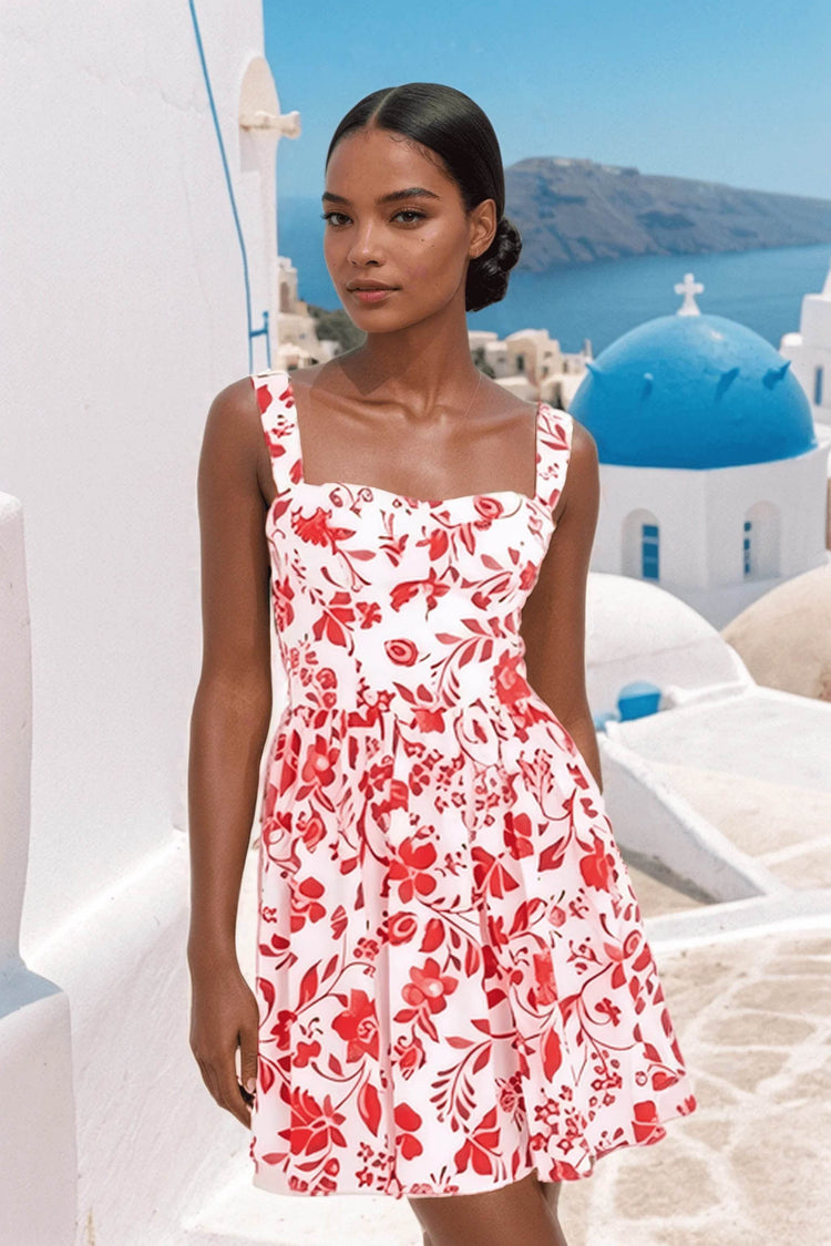 Red Vineyard Mini Dress - GiFTiFY