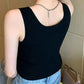 Plus Size Ribbed Scoop Neck Tank