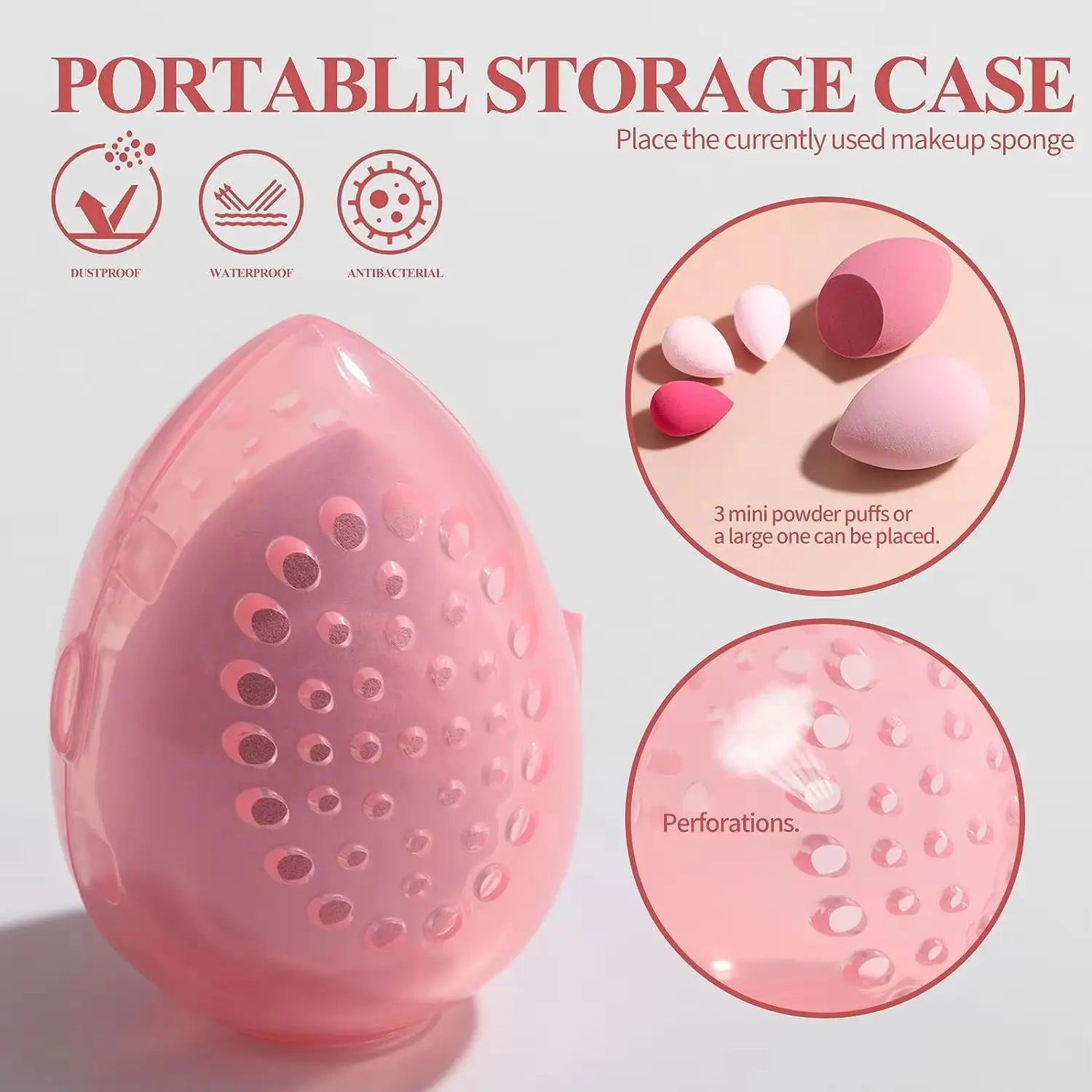 Portable LED Mirror Travel Makeup Box