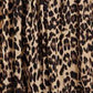 Plus Size Leopard Elastic Waist Midi Skirt - GiFTiFY