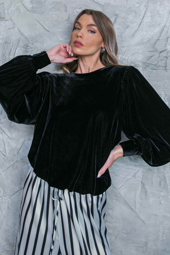 IT'S YOUR TIME VELVET TOP - GiFTiFY