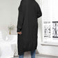 Plus Size Open Front Long Sleeve Cardigan - GiFTiFY