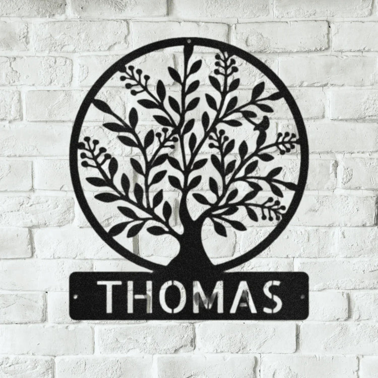 Family Tree Personalized Gifts - Custom Metal Sign - GiFTiFY