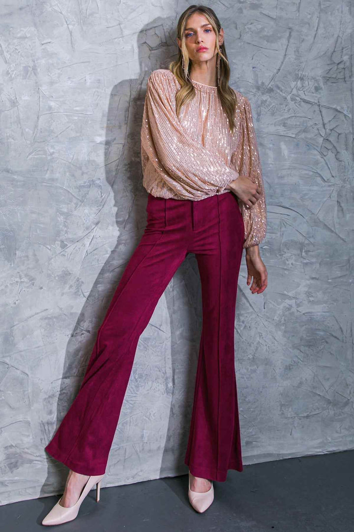 BREEZY BEAUTY SUEDE PANTS - GiFTiFY