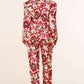 Fasheabe 3pc Flower Print Bandeau Top Pants Set