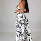 Fasheabe Abstract Shapes Print Pant Set