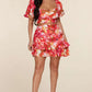 Fasheabe Charming Short Puff Sleeves 2pc Skirt Set Fasheabe