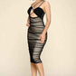 Fasheabe Curve Hugging Bodycon Midi Dress