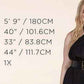 Fasheabe Plus Size Black Ruffle Plunging V-Neck Fit and Flare Top