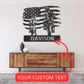 Personalized Motocross Metal Sign – Custom Father and Son Gift, Motocross Family Decor - GiFTiFY