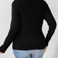 Plus Size Long Sleeve Fitted Turtleneck T-Shirt - GiFTiFY