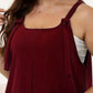 Plus Size Knotted Strap Romper with Pockets